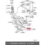 MR223792, Сайлентблок рычага подвески | зад |