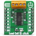 MIKROE-4047, Load Cell 2 Click mikroBus Click Board for NAU7802