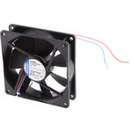 3412NGME, DC Fans DC Tubeaxial Fan, 92x92x25mm, 12VDC, 42.4CFM, 1.6W, 28dBA ...