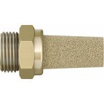 AMTE-M-LH-G38, AMTE Brass, Bronze 10bar Pneumatic Silencer, Threaded, G 3/8 Male