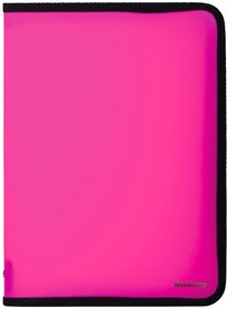 Папка на молнии, А4, 500 мкм, розовый неон ANm_04008_c