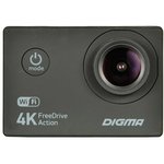 Автомобильный видеорегистратор Digma FreeDrive Action 4K WiFi
