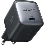 Сетевое зарядное устройство ANKER A2663, USB type-C, 65Вт, 3.25A, черный [a2663g11]