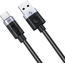 Кабель Orico USB-A 3.0/USB-C, 480мбит/с, 1м,черн/серебр (ORICO-A2C-10-BK-BP)