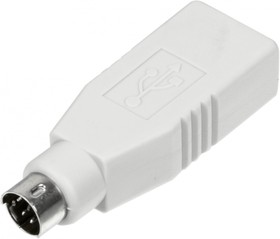 Фото 1/5 Переходник Ningbo MD6M USB013A PS/2 (m) USB A(f) серый