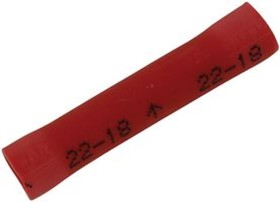 Фото 1/2 94785, Butt Connector - Vinyl Insulated - 22-18 AWG - Butted Seam - Red.