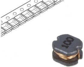 Фото 1/2 TCK-146, Power Inductors - SMD Inductor 10uH 1A 350mOhm