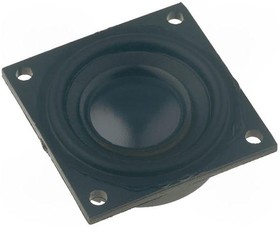 K 23 SQ - 8 ohm, Speakers & Transducers 2.3 cm (0.9") mini speaker, 4 mounting holes 0,5-1W, 300 19000 Hz, 8 Ohm, 530Hz