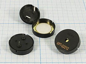 Зуммер пьезоэлектрический без генератора; 32x 0.45 мм; 1~20 В; 4,0 кГц; контакты 2C; ЗП-6; "АВРОРА"