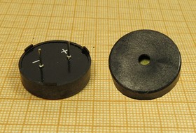 Зуммер пьезоэлектрический без генератора; 41x10m45 мм; 1~15 В; 3 кГц; контакты 2T; ОП15; "АВРОРА"
