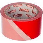 Лента сигнальная SPINO 50 мм x100 м, красно - белая, PE Spino 78050