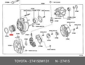 274150W131, Шкив генератора