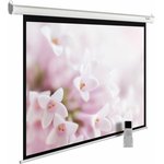 Настенно-потолочный рулонный экран MotoExpert 1:1, 240x240 см, белый ...