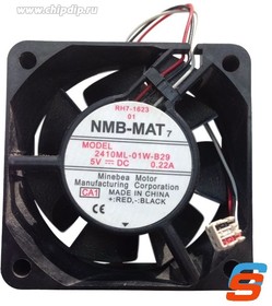 Фото 1/2 Вентилятор NMB-MAT 2410ML-01W-B29 60x25мм 5В 0.22A OEM