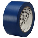 7000048921, 764 Blue PVC 33m Floor Tape, 0.125mm Thickness