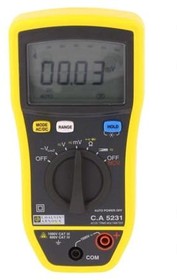 C.A 5231, Цифровой мультиметр, лин.указатель,LCD (6000), с подсветкой