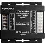 04-24, Amplifier for RGB / RGBW tape, 12-24V, 384 / 768W, 4X8 A, 90 * 90 * 24 mm