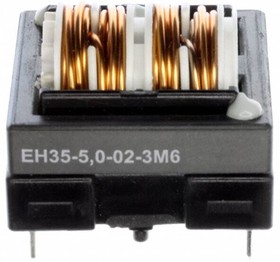 EH35-5.0-02-3M6, Common Mode Chokes / Filters 3.6mH 5A -HRZNTL COMMN-MODE SPPRESSN