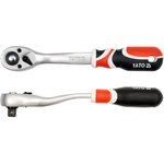 37130732 092 1, Трещотка с изогнутой ручкой 1/2" YT-0732