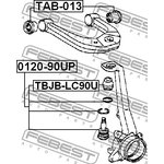 0120-90UP, 012090UP_опора шаровая верхняя!\ Toyota 4 Runner 95-02