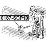 0187-SCP10, 0187-SCP10_ролик обводной ремня НО!\ Toyota Yaris 1.0 99-05