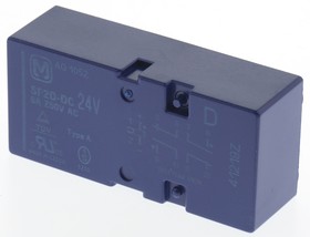 Фото 1/2 SF2D24, PCB Mount Force Guided Relay, 24V dc Coil Voltage, 2 Pole, DPDT