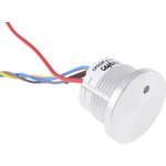 CPS22IF-ALNA-24RG, Illuminated Piezo Switch, Momentary, SPST, IP68, Wire Lead, 200 mA@ 24 V, -40 +125°C