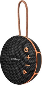 Perfeo Bluetooth-колонка "POP" FM, MP3 microSD/USB, AUX in, TWS, мощность 6Вт, 1200mAh, черная [PF_B4910]