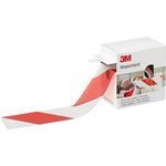 596615, Caution Tape 8069, 70mm x 100m, Red / White