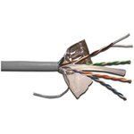 Кабель FTP, 4 пары, Кат. 6А, LSZH, серый, 305м в кат., LANMASTER LAN-6AFTP-LSZH-GY