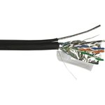 Кабель FTP, 10 пар, Кат. 5e, внешний, с тросом, черный, 305м в кат. ...