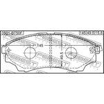 0501-BT50F, Колодки тормозные передние