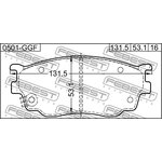 0501-GGF, Колодки тормозные передние