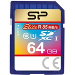 SP064GBSDXAU1V10, Флеш карта SD 64GB Silicon Power Elite SDXC Class 10 UHS-I
