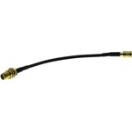 CBA-SMA-SMB1, Female SMA to Female SMB Coaxial Cable, 100mm, RG174/U Coaxial, Terminated