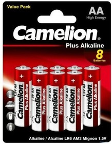 Батарейка Camelion (AA, Alkaline, 8 шт)