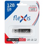 FUB30128RBK-108, USB Flash накопитель 128Gb Flexis RB-108 3.0 Black