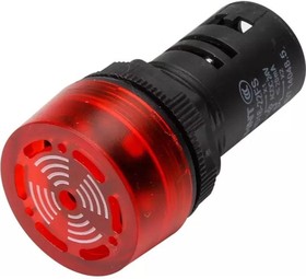 Photo 1/6 Sound signaling device ND16-22FS d22mm red. LED AC 220V (R) CHINT 593399