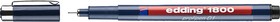 Ручка-фломастер капиллярная, для черчения, круглый наконечник, 0.1 мм, черный E-1800-0.1#1