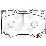 PN1411, Колодки тормозные TOYOTA Land Cruiser (J100),Sequoia (00-) передние ...