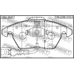 Колодки передние SKODA OCTAVIA (1Z), RAPID, VW PASSAT 06-15 2301-362F