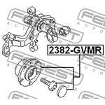 2382GVMR, Ступица в сборе с подшипником VW GOLF V 03-08