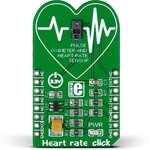 MIKROE-2000, Heart Rate Click Heart Rate Sensor mikroBus Click Board for MAX30100