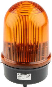 Фото 1/2 838.300.55, BM 838 Series Yellow Flashing Beacon, 24 V dc, Surface Mount, Xenon Bulb