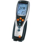 735-1 Wired Digital Thermometer, PT100 Probe, 3 Input(s), +1760°C Max, 0.2 % Accuracy - With UKAS Calibration