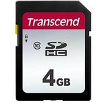 TS4GSDC300S, Флеш-накопитель Transcend Карта памяти Transcend 4GB UHS-I U1 SD card на основе памяти типа 3D TLC