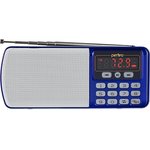 Радиоприемник цифровой ЕГЕРЬ FM MP3 синий 30008713