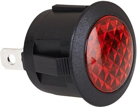 MP004440, Incandescent Indicator Light, 20 mm, 12 VDC, Red, Dome