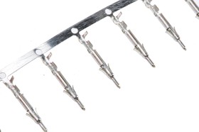 Фото 1/2 170359-1, Mini-Universal MATE-N-LOK Series Male Crimp Terminal, 26AWG Min, 22AWG Max