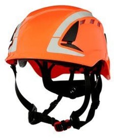 Фото 1/2 7100175098, X5000 Orange Helmet with Chin Strap, Adjustable, Ventilated